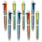 Wrapables Multi-Color 6-in-1 Retractable Ballpoint Pens for Home, Office, Stationery (Set of 8)